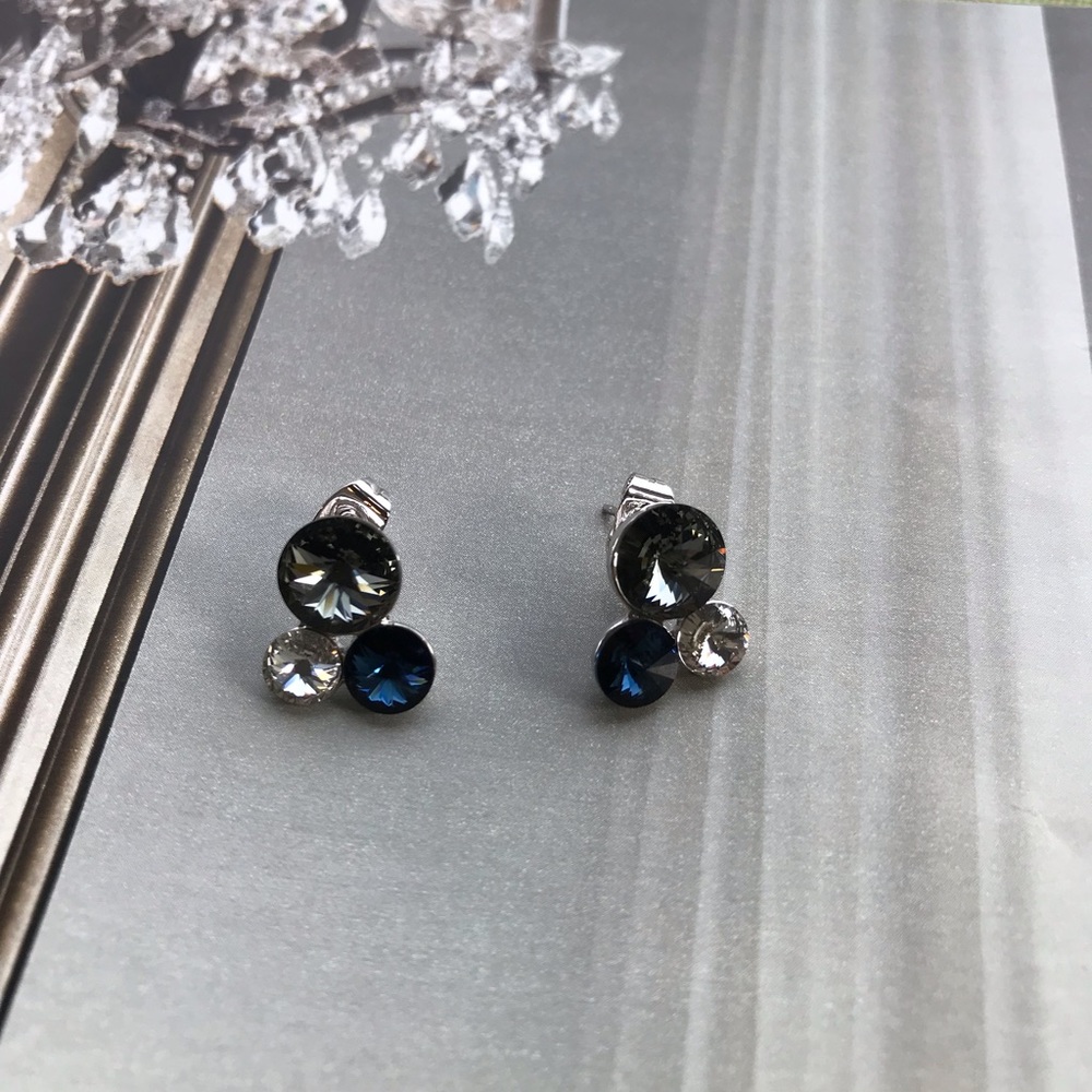 Swarovski Crystal Earrings - Shades of Blue